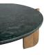 MESA CENTRO NATURAL-VERDE MADERA-MÁRMOL 80 X 80 X 35 CM