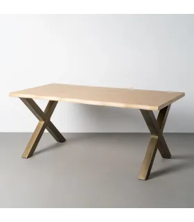 MESA COMEDOR DM-METAL SALÓN 180 X 90 X 77 CM