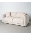 SOFÁ 3 PLAZAS CREMA TEJIDO-MADERA 210 X 96 X 86 CM