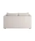 Cream fabric-wood 2 seater sofa 165 x 96 x 86 cm