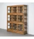 VITRINA MADERA RECICLADA SALÓN 155 X 40 X 200 CM