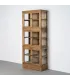 VITRINA MADERA RECICLADA SALÓN 80 X 40 X 200 CM