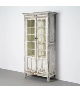 VITRINA MADERA RECICLADA SALÓN 100 X 45 X 200 CM