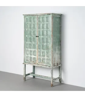 ARMARIO MADERA RECICLADA SALÓN 96 X 45 X 181 CM