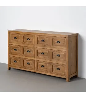 MUEBLE AUXILIAR MADERA RECICLADA SALÓN 160 X 40 X 90 CM