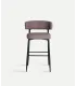 Taburete Merano de poliéster morado 99 cm