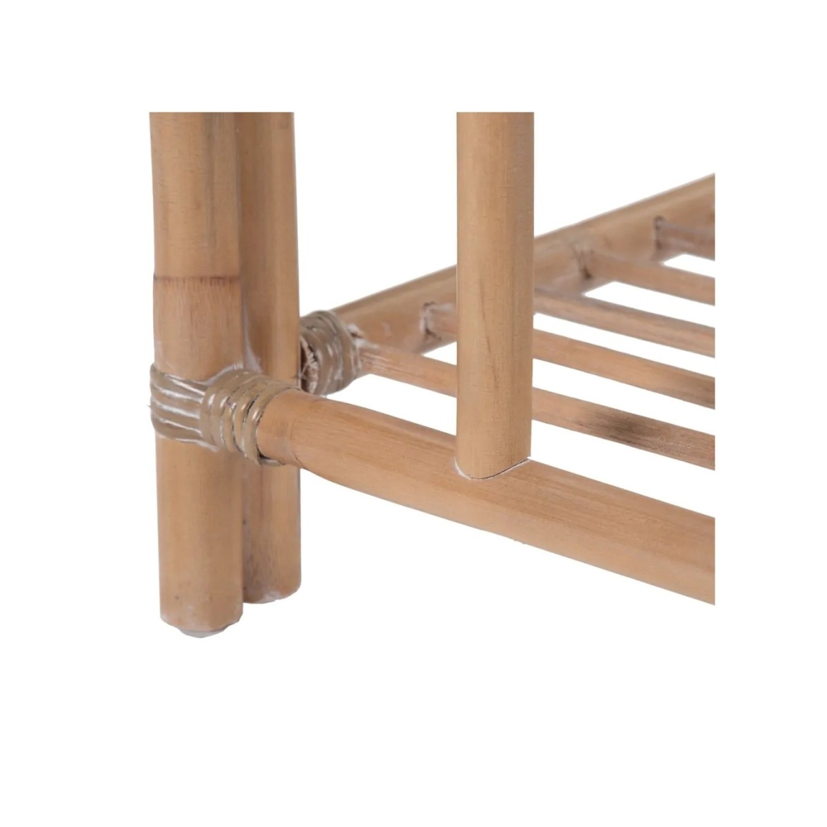 MESA CENTRO NATURAL RATÁN / CRISTAL 100 X 60 X 40 CM