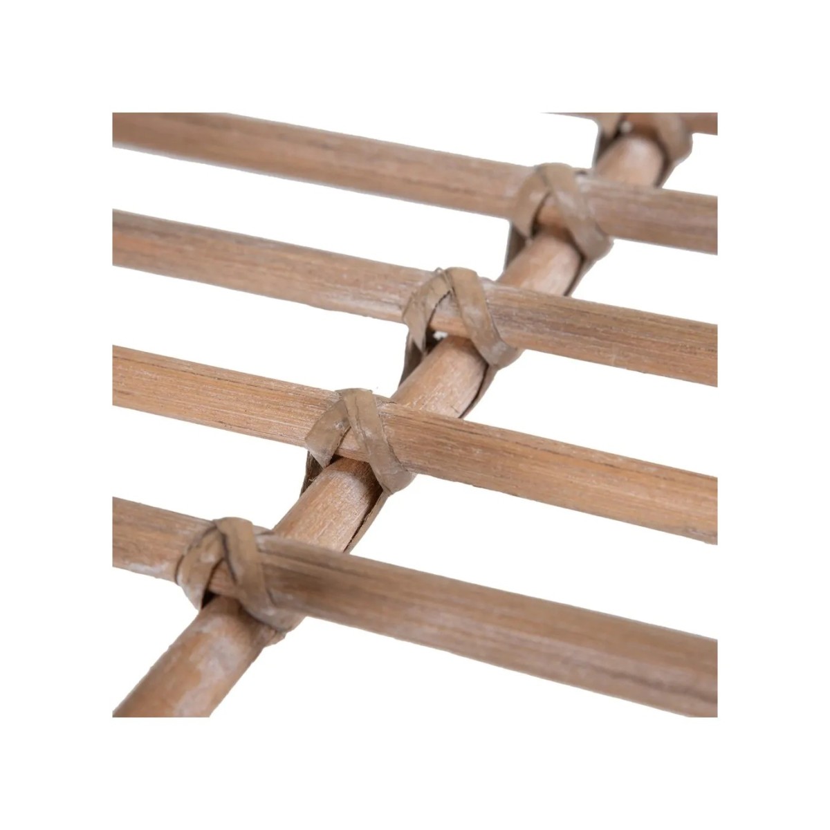 MESA CENTRO NATURAL RATÁN / CRISTAL 100 X 60 X 40 CM