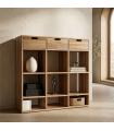 MUEBLE AUXILIAR NATURAL MADERA DE TECA 96 X 30 X 98 CM