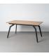 MESA EXTENSIBLE NATURAL DM-METAL SALÓN 160 X 90 X 76 CM