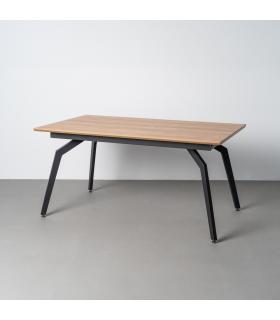 MESA EXTENSIBLE NATURAL DM-METAL SALÓN 160 X 90 X 76 CM