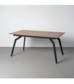 MESA EXTENSIBLE MARRÓN DM-METAL SALÓN 160 X 90 X 76 CM
