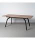 MESA EXTENSIBLE MARRÓN DM-METAL SALÓN 160 X 90 X 76 CM