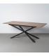 MESA EXTENSIBLE MARRÓN DM-METAL SALÓN 160 X 90 X 76 CM
