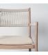 SILLA APILABLE ACERO-RATTÁN PE EXTERIOR 55 X 55 X 85 CM