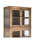 VITRINA MADERA RECICLADA SALÓN 80 X 40 X 201,50 CM