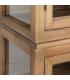 VITRINA MADERA RECICLADA SALÓN 80 X 40 X 201,50 CM