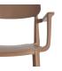 SILLA APILABLE MARRÓN PP CONTRACT 51,50 X 51 X 80 CM