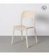 SILLA APILABLE CREMA PP CONTRACT 58 X 41 X 82 CM