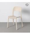 Cream PP stackable contract chair 58 x 41 x 82 cm