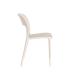 SILLA APILABLE CREMA PP CONTRACT 58 X 41 X 82 CM
