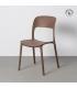 SILLA APILABLE MARRÓN PP CONTRACT 58 X 41 X 82 CM