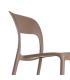 SILLA APILABLE MARRÓN PP CONTRACT 58 X 41 X 82 CM