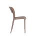 SILLA APILABLE MARRÓN PP CONTRACT 58 X 41 X 82 CM