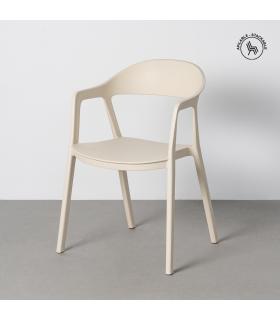SILLA APILABLE CREMA PP CONTRACT 52 X 52 X 80 CM