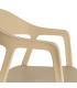 SILLA APILABLE CAQUI PP CONTRACT 52 X 52 X 80 CM