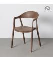 Brown PP stackable contract chair 52 x 52 x 80 cm
