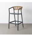 Anthracite polypropylene stool 55.8 x 59.8 x 104.5 cm