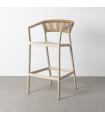 Beige polypropylene contract stool 55.8 x 59.8 x 104.5 cm