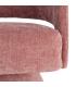 SILLÓN GIRATORIO ROSA TEJIDO-MADERA 71 X 68 X 72 CM