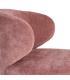 SILLÓN GIRATORIO ROSA TEJIDO-MADERA 73 X 68 X 74 CM
