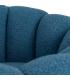 SILLÓN AZUL TEJIDO-MADERA 92 X 89 X 61 CM