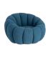 SILLÓN AZUL TEJIDO-MADERA 92 X 89 X 61 CM