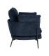 SILLÓN AZUL TEJIDO-METAL CONTRACT 95 X 80 X 79 CM