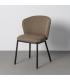 SILLA ESPIGA MARRÓN TEJIDO-METAL SALÓN 55 X 55 X 78 CM