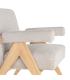 SILLÓN BEIGE TEJIDO-MADERA SALÓN 74 X 76 X 85 CM