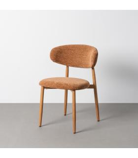 SILLA MELOCOTÓN TEJIDO-METAL CONTRACT 53 X 51 X 76,50 CM