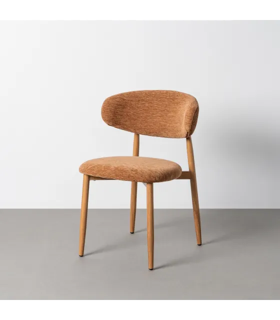 SILLA MELOCOTÓN TEJIDO-METAL CONTRACT 53 X 51 X 76,50 CM