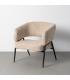 SILLÓN BEIGE TEJIDO-METAL SALÓN 71 X 70 X 75 CM
