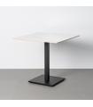 MESA BLANCO PIEDRA SINTERIZADA CONTRACT 80 X 80 X 75 CM