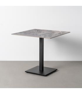 MESA GRIS PIEDRA SINTERIZADA CONTRACT 80 X 80 X 75 CM