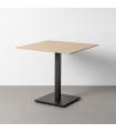 MESA TRAVERTINO PIEDRA SINTERIZADA 80 X 80 X 75 CM
