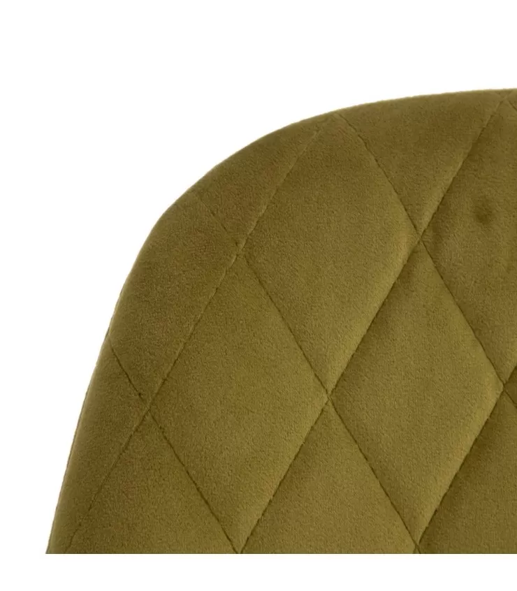 CADEIRA tecido verde-METAL ROOM 46 X 51 X 83,50 CM