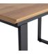 MESA EXTENSIBLE NATURAL DM-METAL SALÓN 120 X 80 X 76 CM