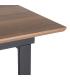 MESA EXTENSIBLE MARRÓN DM-METAL SALÓN 120 X 80 X 76 CM