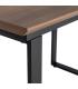 MESA EXTENSIBLE MARRÓN DM-METAL SALÓN 120 X 80 X 76 CM